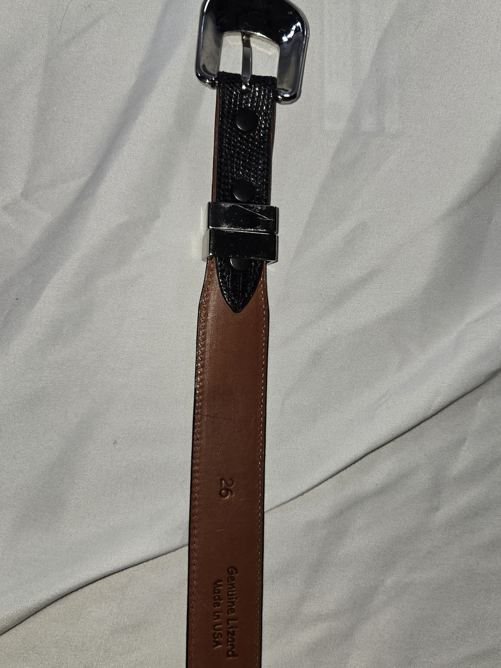 Rewards - Genuine Lizard Leather Belt - Picture 3 of 5